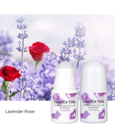 (2pcs) Underarm Deodorant Deodorant Balm Long Lasting Fragrance Walking Bead Deodorant Stick Vegan No Residue Fresh and Dry (Lavender Rose) - Buy Online on GoSupps.com