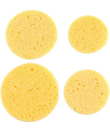 Powder puff 10PC 6/7/8/9cm Face Round Makeup Remover Puff Natural Wood Pulp Sponge Cellulose Compress Puff Washing Sponge Face powder puff (Size : 6cm-blue10pc) - Buy Online on GoSupps.com