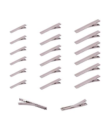 Pandahall 150pcs metal hair clip alligator hair clip flat top with teeth single prong curl clips hairbow accessories for hair care arts & crafts projects