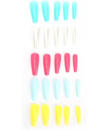 Press On Nails Fake Nails Kids Fake Nails Set Ballerina False Gel Nails Art Tips False Nails Pure Color Full Cover Nail Tip False Nail Tip for Women Girls Kids DIY Nail (02) - Buy Online on GoSupps.com