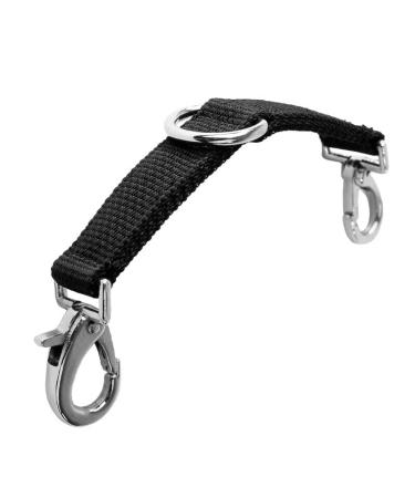 Horze Lunging Strap for Horse Lunge Line Black Horse