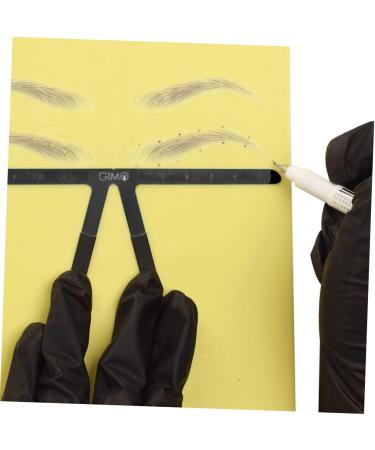 FRCOLOR 2pcs Embroidery Eyebrow Ruler Make up Kit Eyebrow Stencil Guide Measuring Ruler Household Set - Buy Online on GoSupps.com