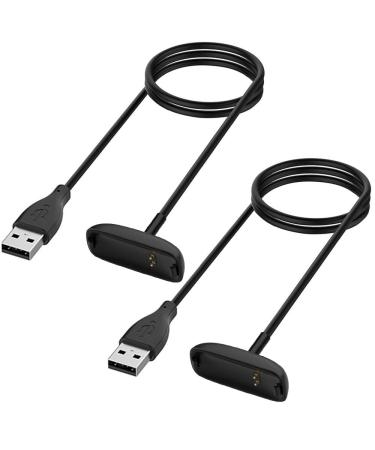 Charger for Fitbit Inspire 2 Fitness Tracker, Replacement Charging Cable Cord Accessory for Fitbit Inspire 2 [2-Pack, 3.3ft/1m]