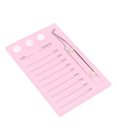 Eyelash Extension Plate Eyelash Extension Tray Set 2 Magnetic Holes Curved Tweezers Large Salon Glue Cups