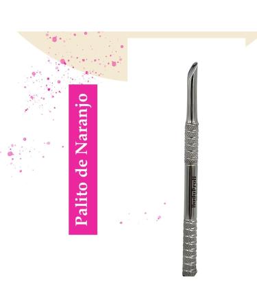 Cuticle Lifter and Pusher with Orange Stick BuduProfi Stainless Steel Manicure Pedicure (Orange Stick - Axe) - Buy Online on GoSupps.com