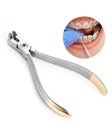Stainless Steel Orthodontic Cutter for Braces - 45 Elbow Distal End Plier with Comfort Grip | Premium Dental Instrument - Buy Online on GoSupps.com