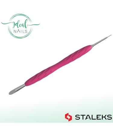 STALEKS UNIQ PQ-11/2 Double Manicure Instrument with Silicone Grip (Ring + Hoof Sticks) - Buy Online on GoSupps.com
