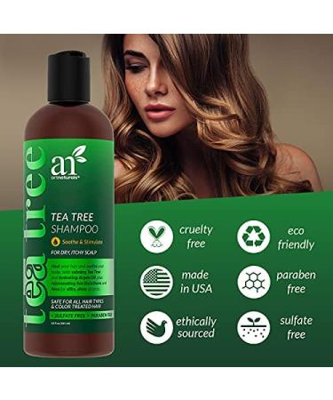 Artnaturals Tea Tree Shampoo - 100% Pure Therapeutic Grade Essential Oil - 12 Fl Oz - Buy Online on GoSupps.com