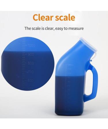BBASILIYSD Urinals For Men 2000ml Thick Plastic Mens Bedpan With Lid - Spill Proof Urinary P4h8 Urinal Pee Male Campin - Buy Online on GoSupps.com