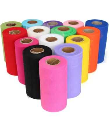 Abaodam 3pcs 25 White Wedding Dresses for Bride Netting Fabric Spool Tulle Craft Chair Pastel Baby Ribbon - Buy Online on GoSupps.com