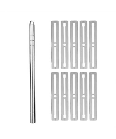 DIY Shaving Pen for Hair Design | 10 Stainless Steel Blades Eyebrow Beard Razor - Perfect for Precision Grooming - Buy Online on GoSupps.com