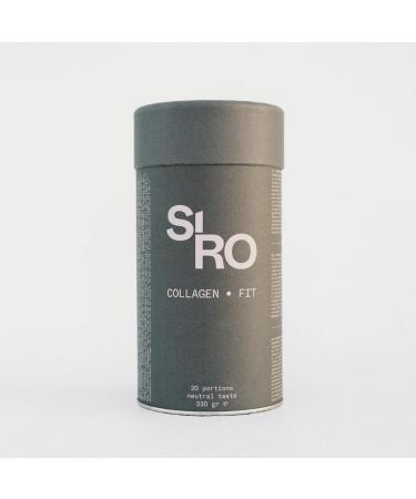 QS Supplements Siro collagen fit hydrolyzed powder high dose collagen peptides 15 mg vitamin C vitamin D calcium and manganese