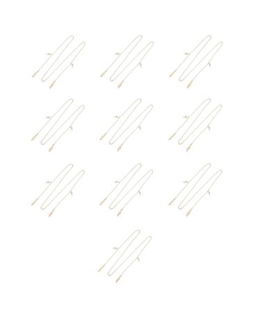 SBTRKT 10 pieces of alloy fashionable modern robust suitable for daily use street costume wedding party gift gold-70