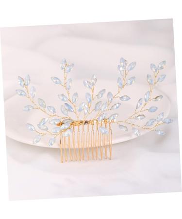 Ipetboom Sweet Rhinestone Hair Accessories Bridal Hair Wedding Hair Comb Beads Rhinestone Headpiece Prom Hair Accessories Headwear for Women Bride Hair Piece Wedding Dress Crystal - Buy Online on GoSupps.com