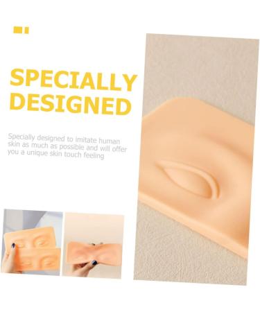 Angoily 16 Pcs Eyebrow Practice Block Eyeshadow Flexible Eye Makeup Skin Makeup Practice Board Fake Skin 3d 16x7cmx4pcs As Shownx4pcs - Buy Online on GoSupps.com