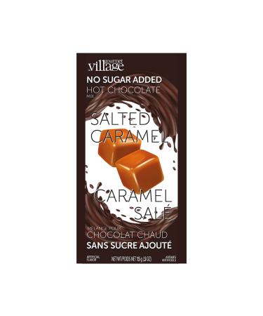 Gourmet du Village Hot Chocolate No Sugar Added Salted Caramel 15 Grams Caramel 15 g (Pack of 1)
