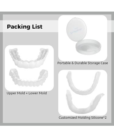 Anjetan Teeth Whitening Trays - Custom Fit Thin Moldable Mouth Trays for Perfect Tooth Whitening - Buy Online on GoSupps.com