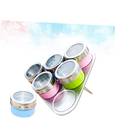 Zerodeko Mixing Bottle 6pcs Dispenser Container Seasoning Bottles Steel Bottle Spice Cans Spice Jar Stainless Steel Set 6.3*6.3CM As Shown - Buy Online on GoSupps.com