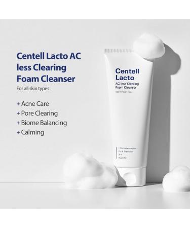 Centell Lacto AC Cleansing Foam | Best Acne Face Cleanser | Tightens Pores & Strengthens Skin Barrier | Moisturizing Korean Skincare - Buy Online on GoSupps.com