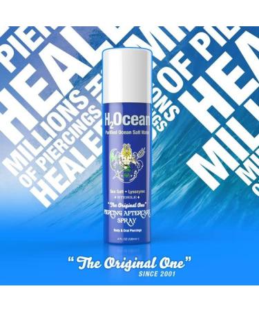 H2Ocean Piercing Aftercare Spray Bundle - Sea Salt Keloid & Bump Treatment - 4oz and 1.5oz Wound Care Spray for Body & Oral Piercings - Buy Online on GoSupps.com