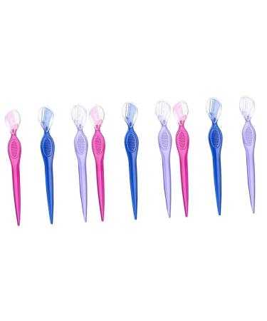 Beaupretty 9 STK Face Hair Razor Razor Razor From Stainless Steel eyebrow former Dermaplaning tool Beauty make-up-tools Electrician eye brows Try electric tools Miss 12.5x1.5cmx3PC as shown x 3 pieces