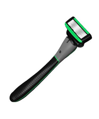 Beavorty hair razor 1 set razor razor razor shaving apparatus to shave men's razor metal body hair knife head rubber wrap man suite stainless steel