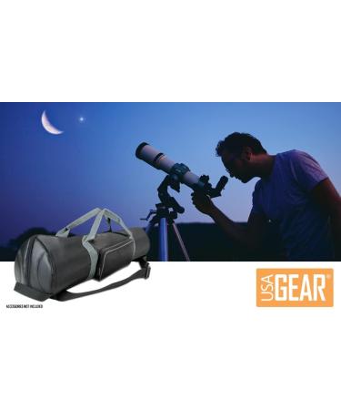 USA Gear Refractor Telescope Case Bag | Adjustable Extension, Storage Pocket & Strap | Fits Telescopes/Tripod 21-35 inches | Compatible with ToyerBee, Gskyer, Celestron & More - Buy Online on GoSupps.com