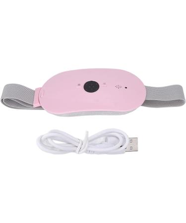 Portable Pink Heating Pad & Waist Vibration Massage Belt - 4 Temperature Levels Fast Heating - Perfect Gift for Girls - Buy Online on GoSupps.com