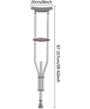 Crutches for Adults Underarm Walking Arm Crutchesdjustable Underarm Crutches for Youth/Adult/Tall Adult Underarm Crutches Lightweight Aluminum Crutches Great for Travel or Work Selfless dedication - Buy Online on GoSupps.com