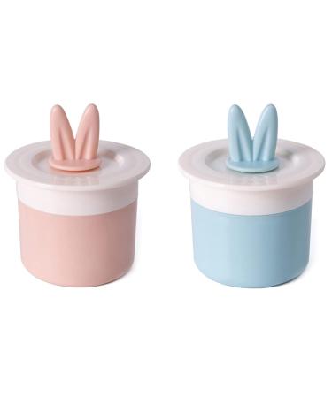 Khakho 2 Pieces Face Foam Maker Cup - Rich Facial Cleanser Foam Tool for Skincare | Pink & Blue - Buy Online on GoSupps.com