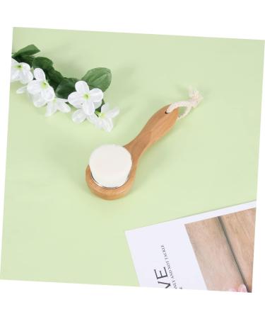 Didiseaon 1pc Skin Cleaning Scrub Brush Cleansing Brush Soft Bristle Brush Skin Cleanser Long Handle Facial Brush Cleaning Brush Facial Exfoliation Brush Wooden Beech The Face - Buy Online on GoSupps.com