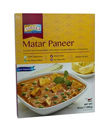 Ashoka Heat and Eat/Ready Meals- Matar Paneer- 280 g (lot de 5)