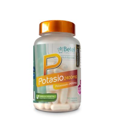 Premium Potasio Caps by Betel Natural - 2400 mg Per Serving - 90 Caps