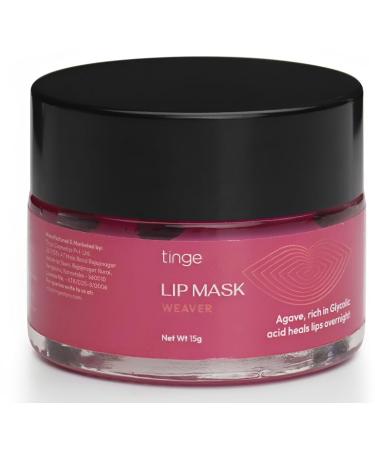 Generic Tinge Lip sleeping mask Organic Night Lip Masks for Women Hydrating Lip Balm & Moisturizer for Dry lips 100% Vegan Lip Care (Weaver Pink)-15GM