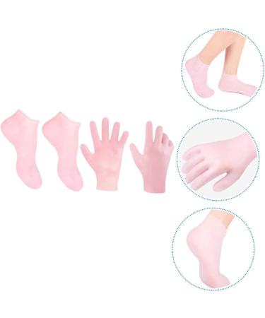 Amosfun 3 Sets Hydrating Sock Gloves moisturizing Gloves spa Gloves Silicone Gel Cracked Hands Repair Gloves Anti- Cracks Foot Care Socks Cracked Heel Treatment Sock Foot Socks sebs Soft - Buy Online on GoSupps.com