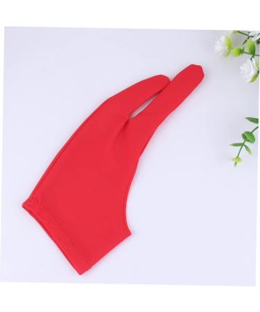 FRCOLOR Drawing Glove - 2 Pcs Art Gloves for Sketching Writing & Graphics | Gauntlet Style 2 Finger Mitten - Red Medium - Buy Online on GoSupps.com