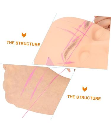 FRCOLOR 2pcs Make up Kit Cosmetic Measuring Tools Eyebrow Measurement Tool Stickers Measuring Line Major - Buy Online on GoSupps.com