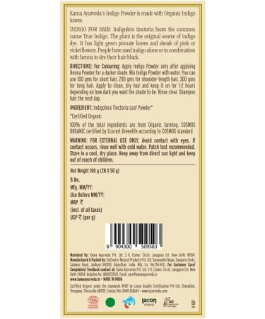 Kama Ayurveda Organic Indigo Powder 100g - Buy Online on GoSupps.com