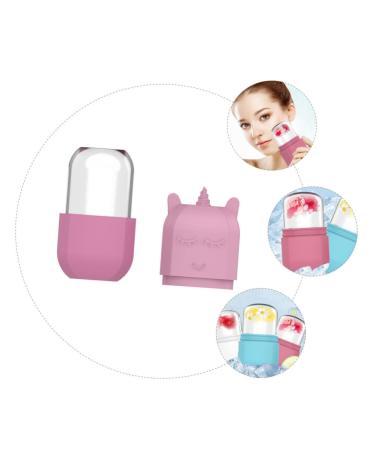 Unicorn Ice Tray Face Massager | Silicone Ice Roller for Skin Care | Facial Roller Tool - Pink 10.7x5.4x5CM - Buy Online on GoSupps.com