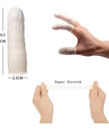 200 Latex Finger Cots Protectors | Anti-Static & Waterproof Sleeves - Buy Online on GoSupps.com