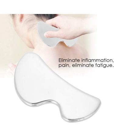 Verdant Touch Stainless Steel Gua Sha Plate Face & Body Pain Relief Massage Tool for Glowing Skin - Buy Online on GoSupps.com