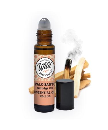 Wild Essentials Palo Santo Essential Oil Roll On 10ml Cleansing Purifying Relaxing 100% Pure Premium Grade Essential Oils Organic Jojoba Oil Ready to Use Moisturizer All Natural