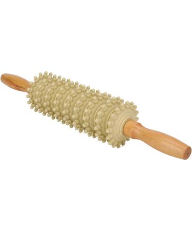 Natural Wood Massager - Hand Roller for Fascia Cellulite & Muscle Relief | Manual Trigger Point Therapy Tool - Buy Online on GoSupps.com