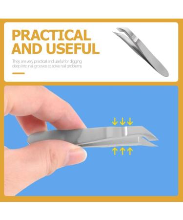 CALLARON Nail Art Pliers Fingernail Scissors Nail Cutter Mini Tweezers Mini Cuticle Nipper Exfoliating Tool Mini Tool Nail Clippers Tool for Removing Nails - Buy Online on GoSupps.com
