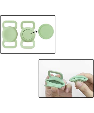 Buy Airtag Dog Collar - Silicone GPS Tracking Accessories for Dogs & Cats | Anti-Lost Protective Cover in Green - Buy Online on GoSupps.com