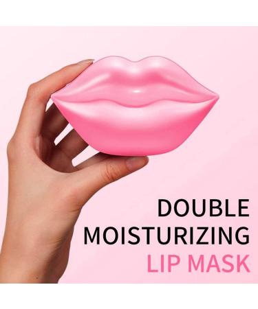 Moisturizing Lip Mask - Reduces Lines, Restores Moisture, Nourishes Skin - Plumping Lip Care Gel Treatment - 20Pcs (Pink) - Buy Online on GoSupps.com