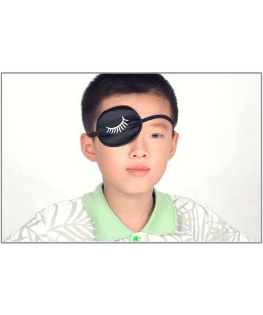 Black Eyepatch Eyelash Monocular Eyepatch Silk Adjustable Concave Single Patch Recovery Eye Patch for Adults - Buy Online on GoSupps.com