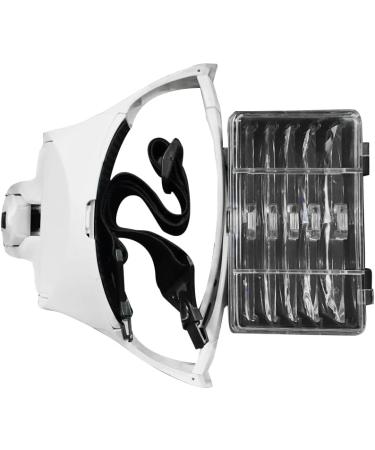 Magnifying Glasses fangzi 9892B2 Magnifying Glass for Reading with LED Light and Headband Hands Free Head Magnifier with 5 Lenses 1.0X 1.5X 2.0X 2.5X 3.5X - Buy Online on GoSupps.com