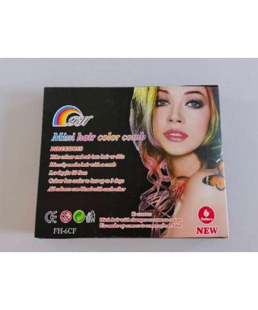 6 Colors Hair Chalk Combs for Girls - Washable Temporary Hair Color Set by EBANKU | Perfect for Birthday, Cosplay, Halloween, Christmas Parties - Buy Online on GoSupps.com