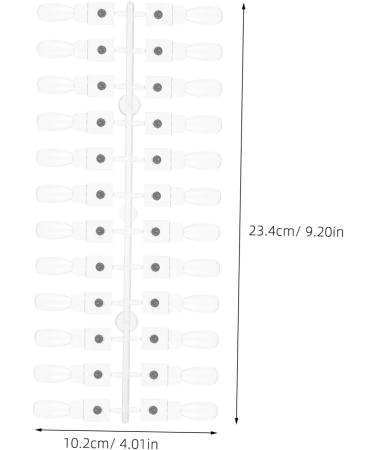  PAMINGONO 48 Pieces Magnetic Nail Polish Display Tips Accurate Color Display for Home Reusable Nail Sample Card for DIY Manicure Practice - Buy Online on GoSupps.com